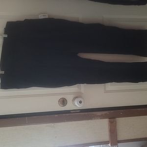 OLD NAVY MATERNITY ROLL-OVER WAIST CHINO PANTS: BLACK: NWT: SZ XL